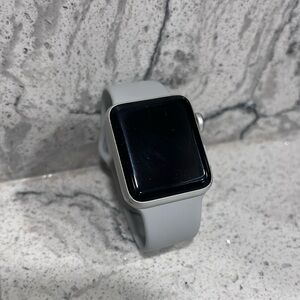 EUC Apple Watch 3rd gen with original blue cloud color sport band
